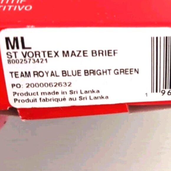 Mens Speedo St Vortex Maze Pro LT Brief Swimsuit Size 38 Blue- Green New Tags - Picture 7 of 7